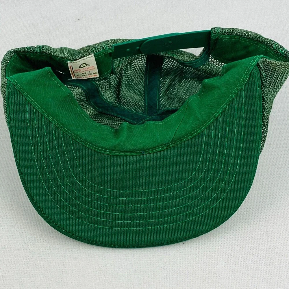Vintage Boston Celtics Lucky Trucker Hat Snapback White Green‎ Mesh Adjustable